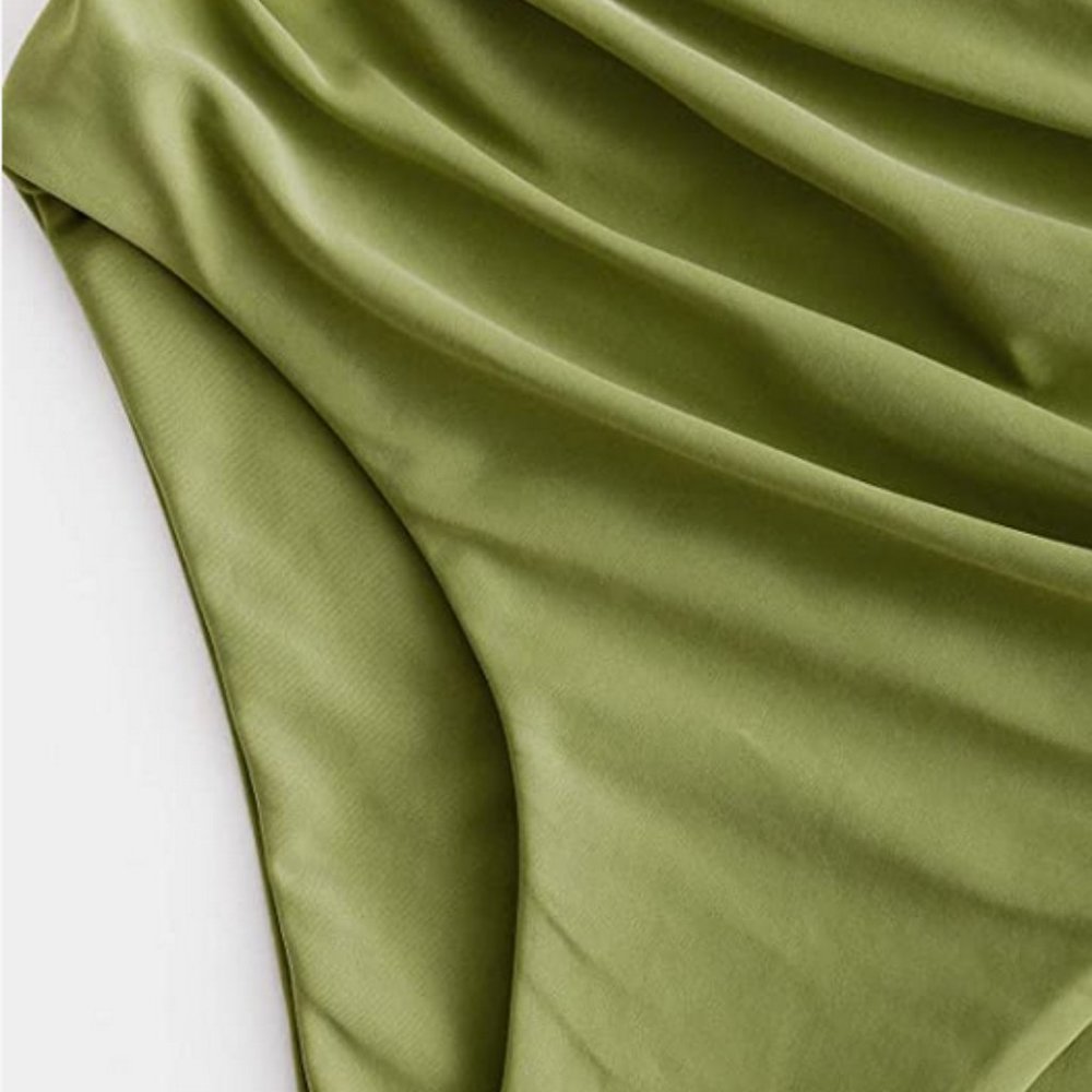 High Waisted Bikini Bottoms High Cut Tummy Control - Picture 4 of 4